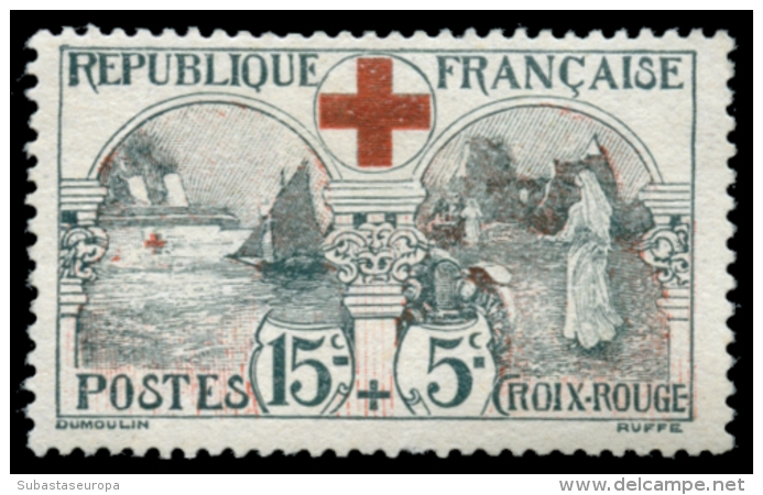 FRANCIA. ** 156. Bonita. Cruz Roja. Cat. 300 &euro;. Peso= 15 Gramos. - Other & Unclassified