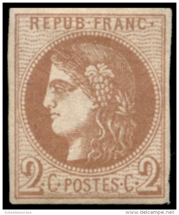 FRANCIA. * 42B. 2 Cts. Márgenes Completos. Bonito. Cat. 330 &euro;. Peso= 15 Gramos. - Other & Unclassified