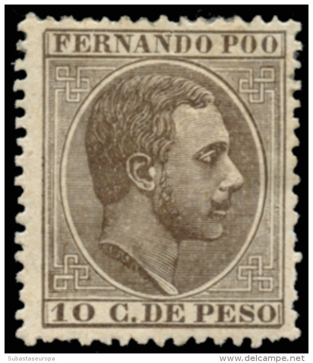 FERNANDO PÓO. (*) 8. Valor Clave. Bonito. Cat. 102 &euro;. Peso= 15 Gramos. - Fernando Po