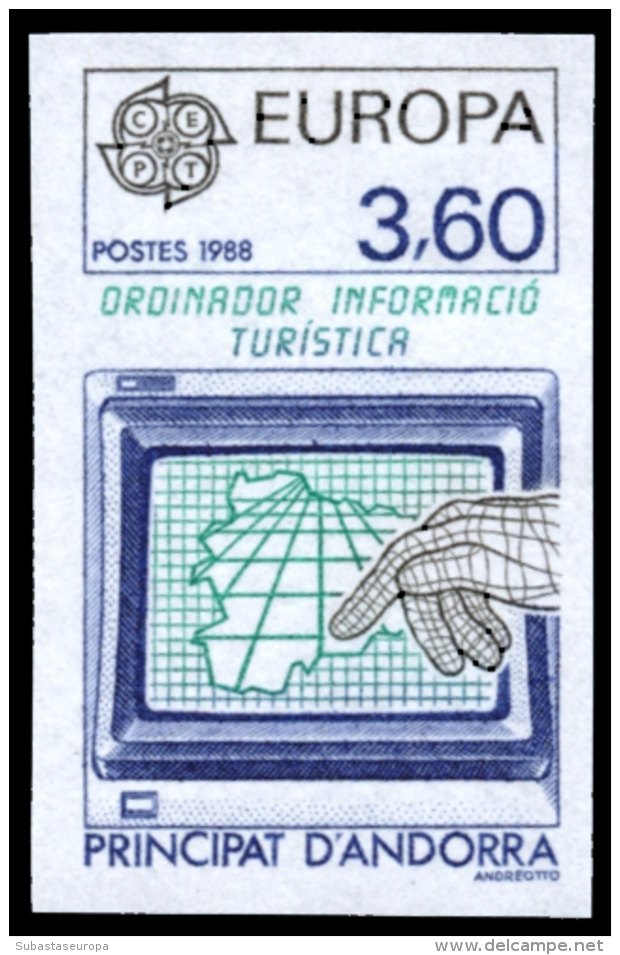 ** 369/40. Europa '88. Sin Dentar. Peso= 15 Gramos. - Used Stamps