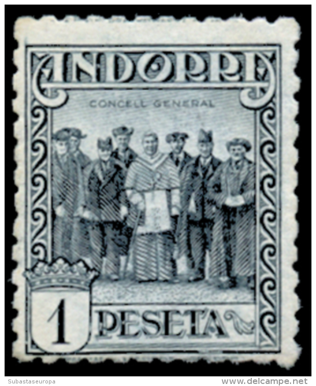 ** 41. 1 Pta. Centraje De La Emisión. Goma Alterada. Peso= 15 Gramos. - Unused Stamps