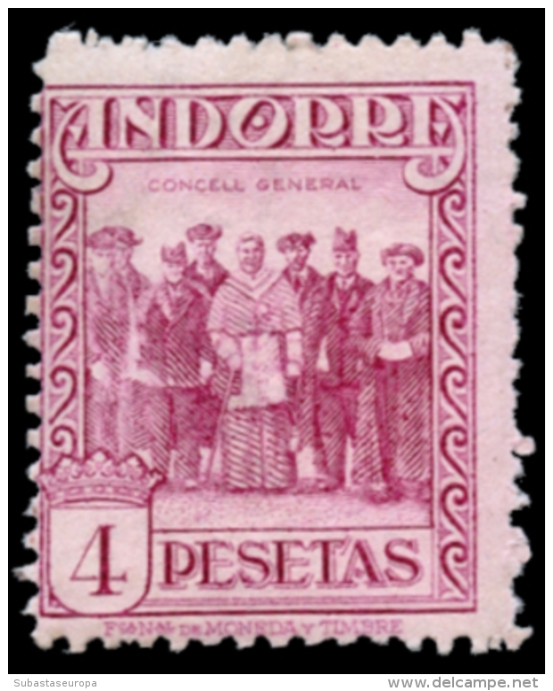 ** 25. 4 Ptas. Centraje Y Dentado Normal De La Emisión. Cat. 130 &euro;. Peso= 15 Gramos. - Unused Stamps