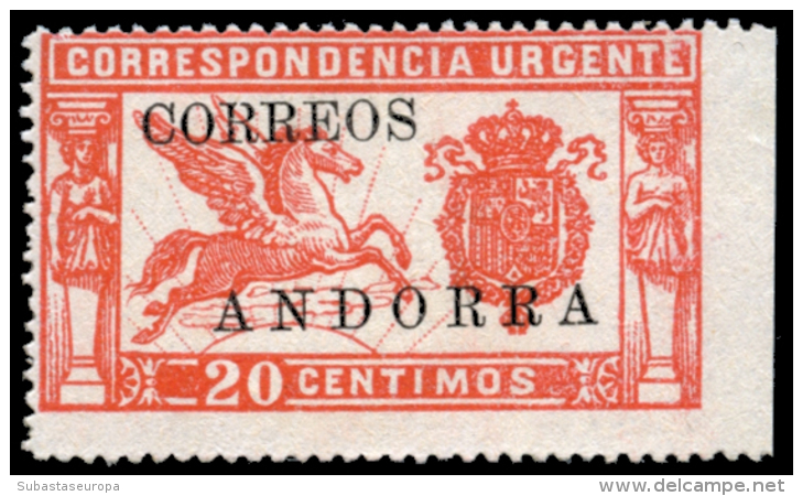 ** 14smd. 20 Cts. Urgente. Sin Dentado Izquierdo. Borde De Hoja. Peso= 15 Gramos. - Unused Stamps