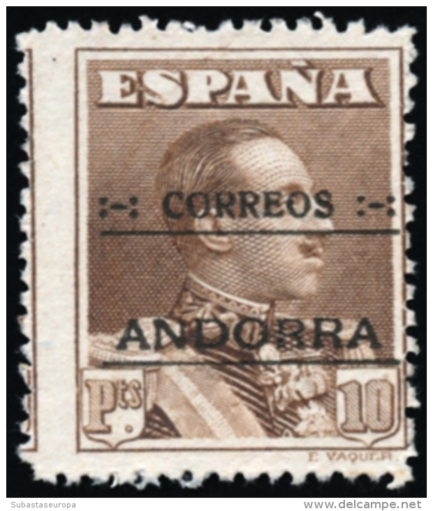 ** 12dv. 10 Ptas. Dentado Desplazado. Cat. +590 &euro;. Peso= 15 Gramos. - Unused Stamps