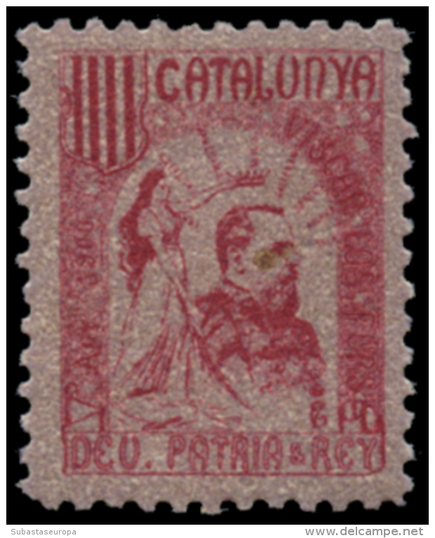 1900ca. Carlistas. Catalunya. Deu-Patria-Rey. 4 Distintos Sellos. Peso= 15 Gramos. - Spanish Civil War Labels