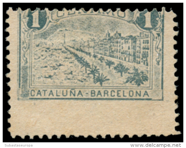 CATALUNYA. 1900ca. Serie De 5 Sellos Geográficos De 1 Céntimo. Peso= 15 Gramos. - Spanish Civil War Labels