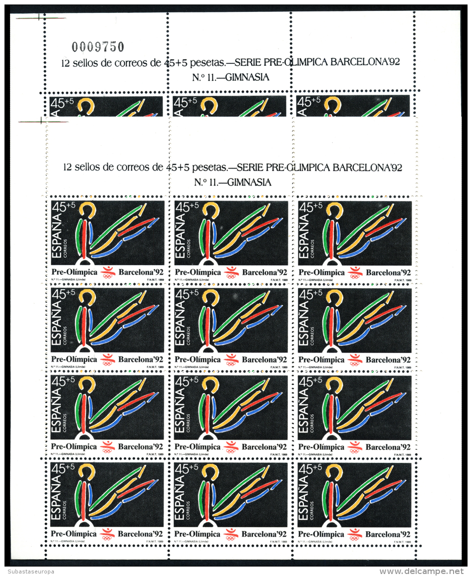 ** M.P. 5. Barcelona '92 (sello N&ordm; 3027). Minipliego Sin Numeración. Se Adjuntan Los Minipliegos... - Errors & Oddities