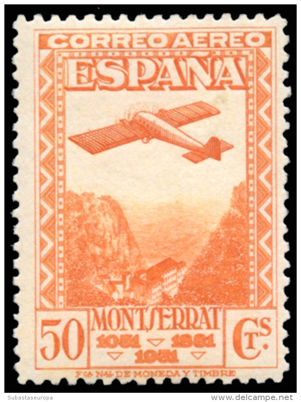 ** 650/54. Montserrat Aérea. Centrajes Bastante Bonitos. Cat. 143 &euro;. Peso= 15 Gramos. - Other & Unclassified