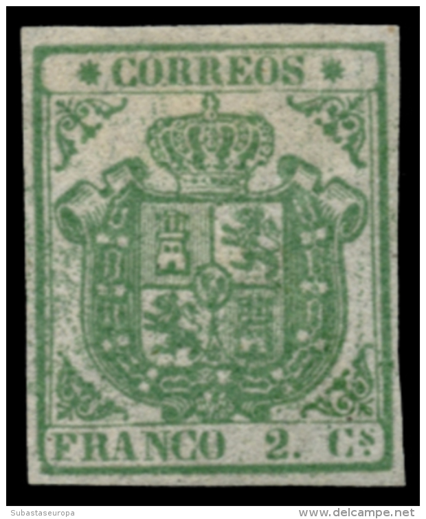 * 32. 2 Ctos. Grandes Márgenes. Color Intenso. Certificado COMEX. Cat. 2850 &euro;. Peso= 15 Gramos. - Autres & Non Classés