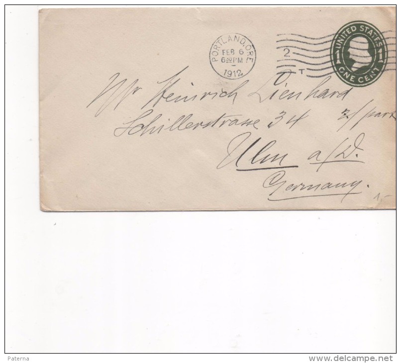 3093  Carta  Entero Postal  Portland 1912 Estados Unidos, - 1901-20