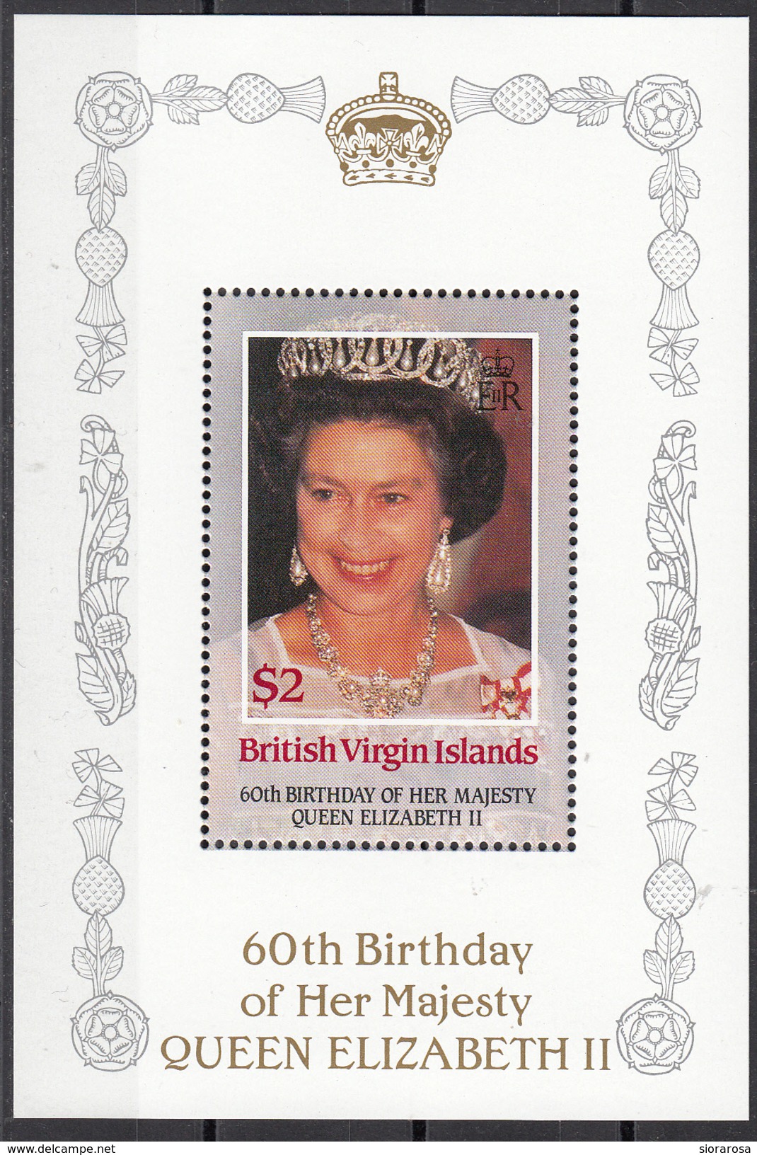 535 British Virgin Islands 1986 60th Birthday Of Her Majesty Queen Elizabeth II Nuovo MNH - British Virgin Islands