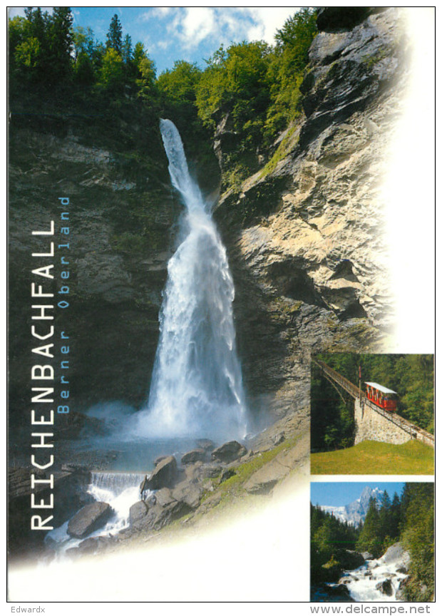 Reichenbachfall, BE Bern, Switzerland Postcard Posted 1997 Stamp - Bern