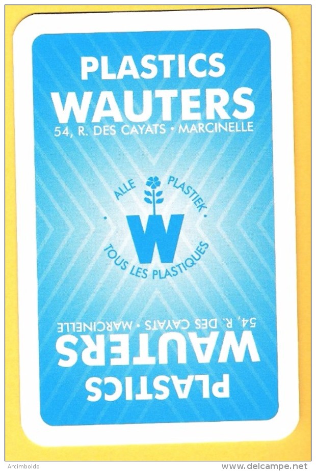 Dos De Carte : Plastic Wauters Marcinelle Plastique - Kartenspiele (traditionell)