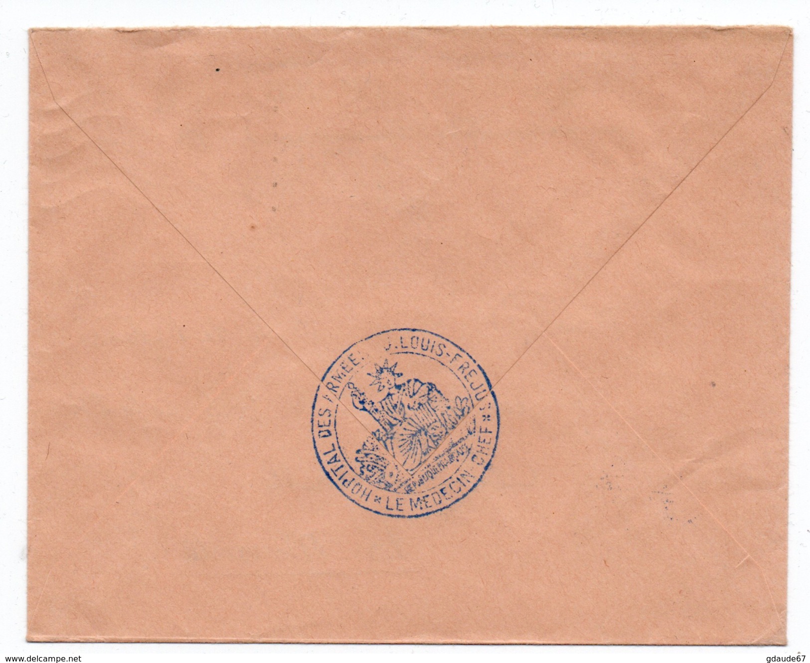 1971 - ENVELOPPE FM Avec CACHET "HOPITAL DES ARMEES JEAN LOUIS / FREJUS" (VAR) - Sellos Militares Desde 1900 (fuera De La Guerra)