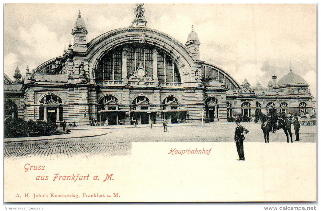 Allemagne - HESSE - FRANKFURT - Hauptbahnhof - Gruss Aus. - Frankfurt A. Main