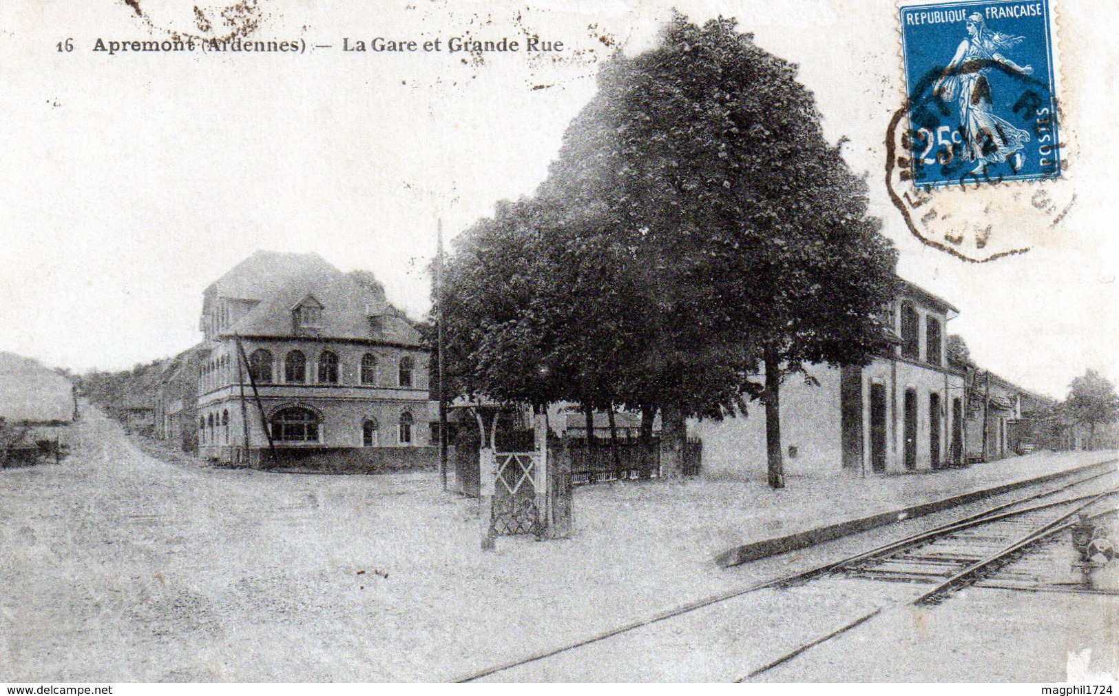 Cpa   Apremont La Gare  Et  Grande  Rue - Altri & Non Classificati