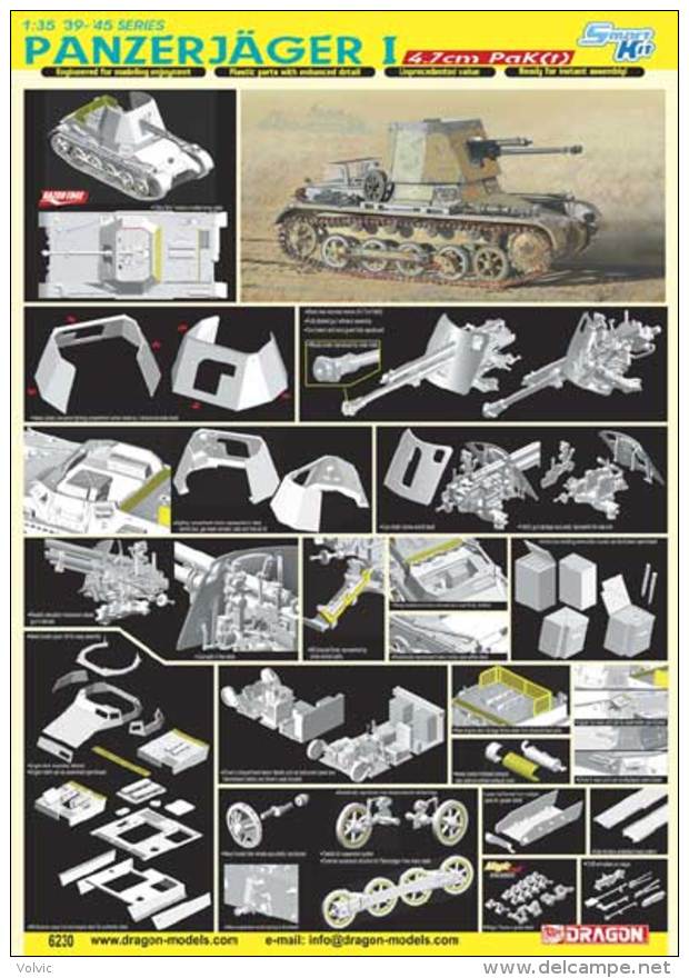 - DRAGON - Maquette Char PANZERJAGER I  - 1/35°- Réf 6230 - Véhicules Militaires