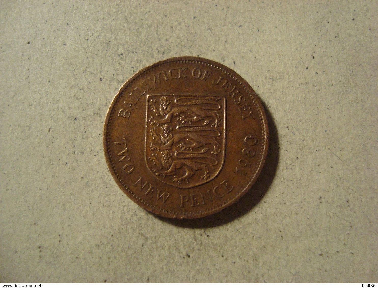 MONNAIE JERSEY 2 NEW PENCE 1980 - Jersey