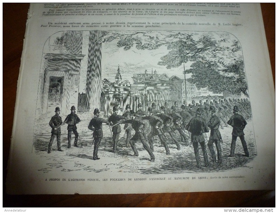 1868 UNIL: Policemen à Londres (London);Arsenal De Woolwich;ICELANDE;Castellamare(Naples);VIENNE;Cordoue;BUDE(Hongrie); - 1850 - 1899