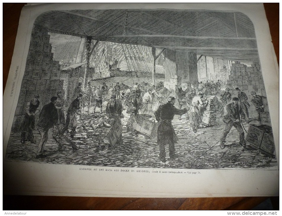 1868 UNIL: Policemen à Londres (London);Arsenal de Woolwich;ICELANDE;Castellamare(Naples);VIENNE;Cordoue;BUDE(Hongrie);