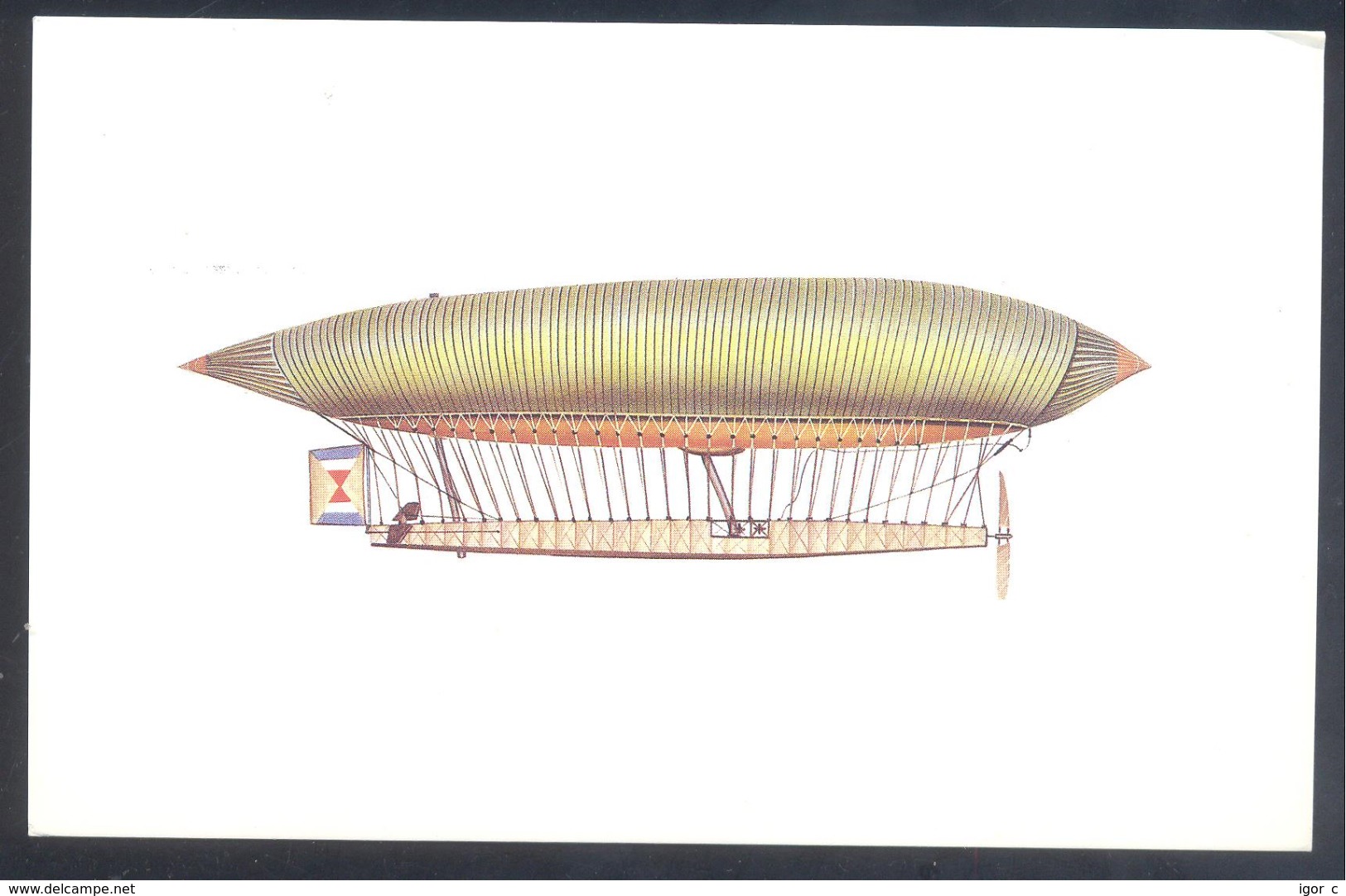 USA 1996 Card: Airship Zeppelin Luftschiff; Renard And Krebs - La France; Ballon Baloon - Montgolfières