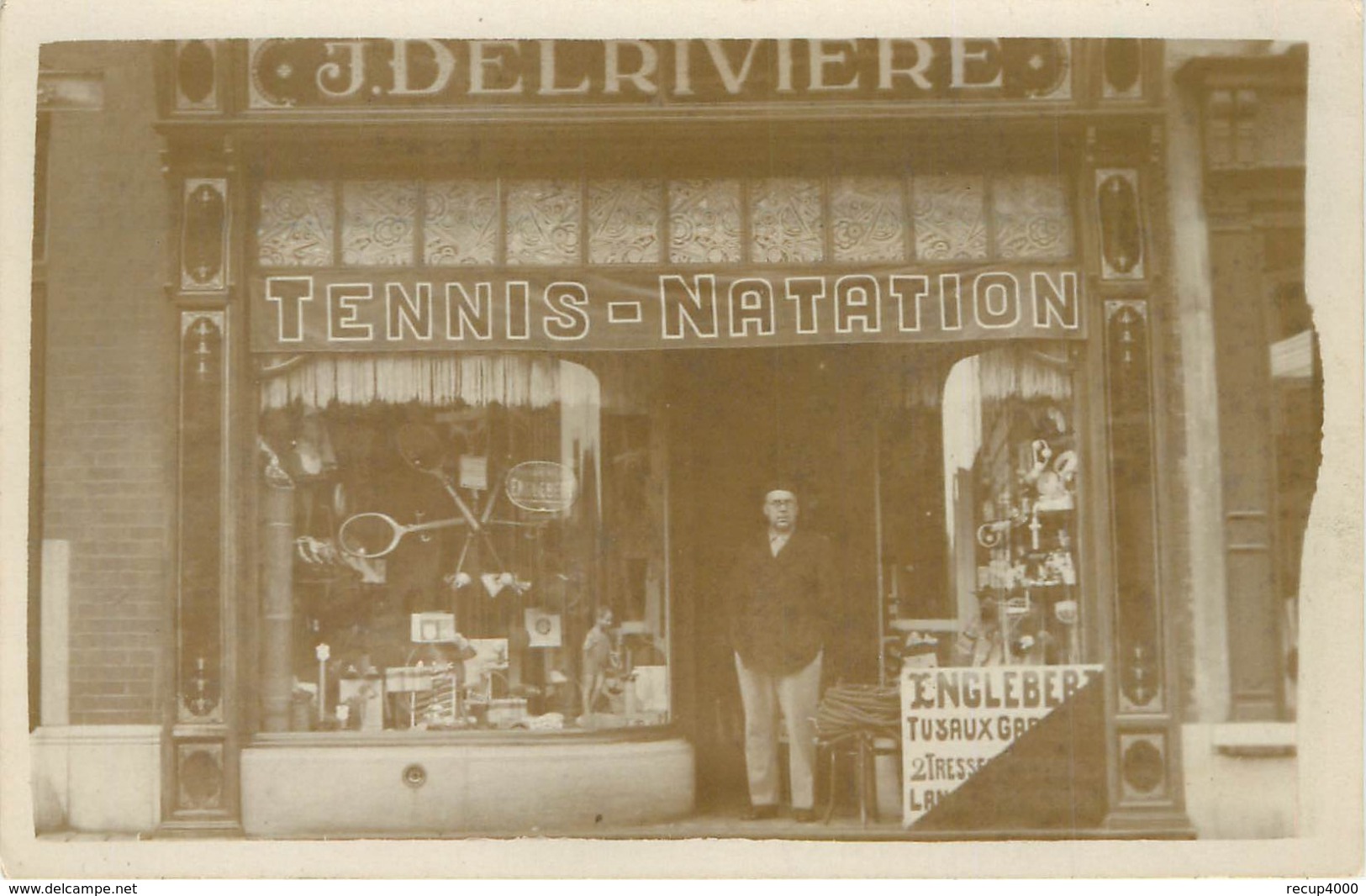 MAGASIN DE SPORT Tennis Natation  J. DELRIVIERE  à Localiser  2scans - Negozi