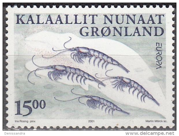 Groenland 2001 Michel 368 Neuf ** Cote (2013) 6.00 Euro Europa CEPT Krill Euphausia Superba - Ungebraucht