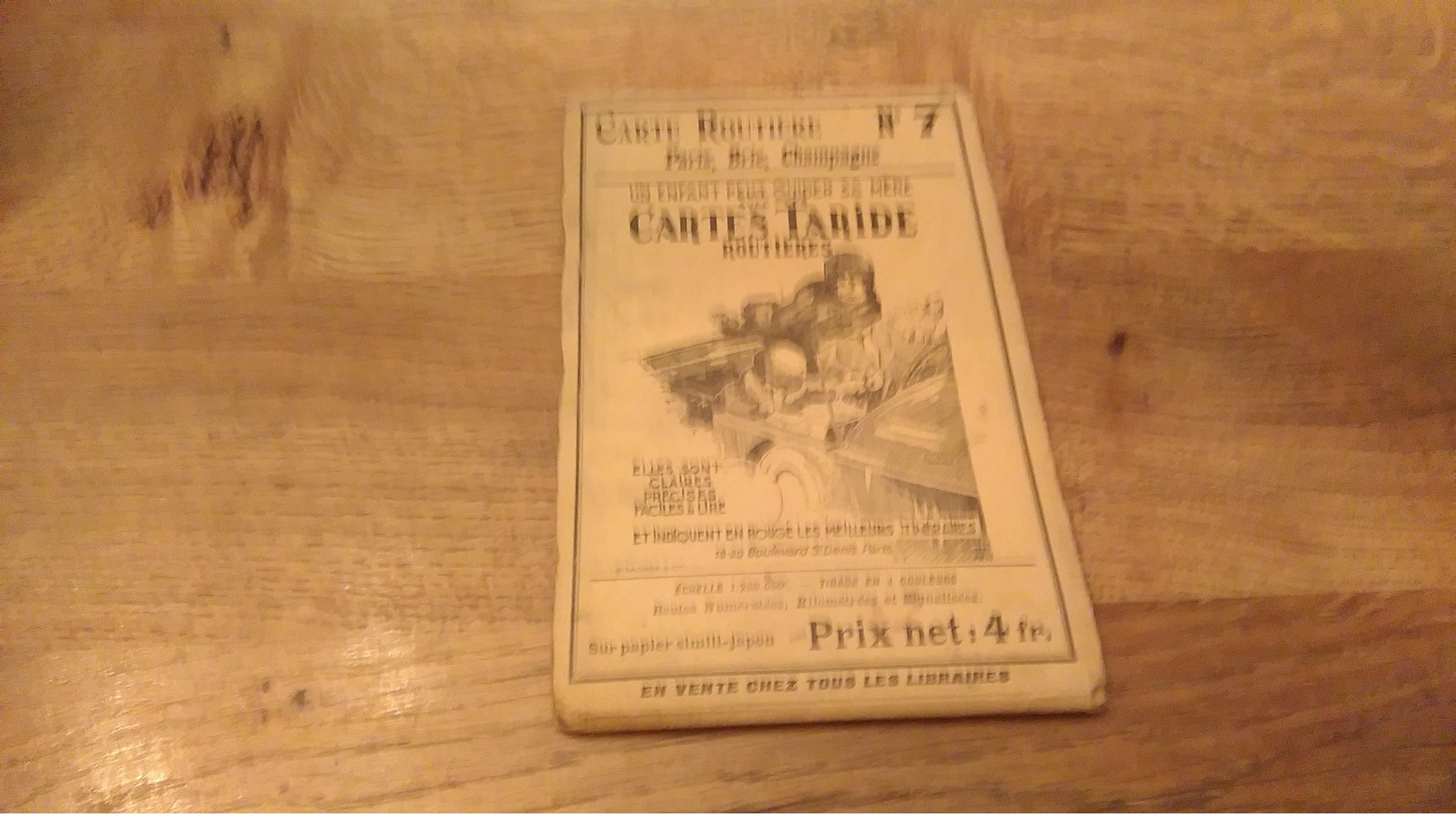 71/ CARTES TARIDE N°7 PARIS BRIE CHAMPAGNE ANNEE 20? - Cartes Routières