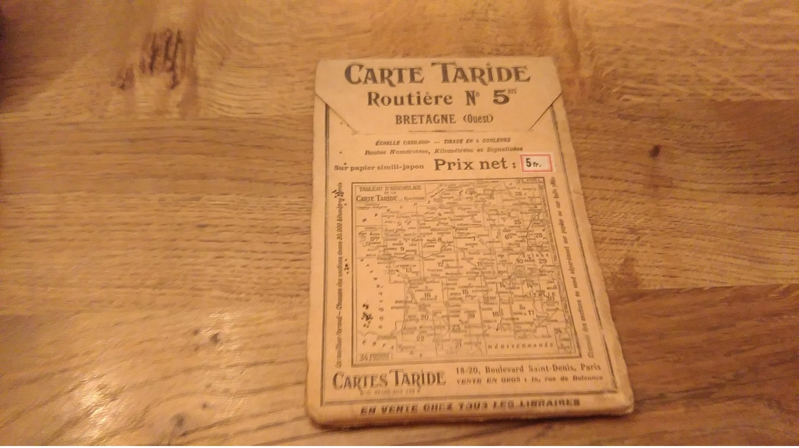 71/ CARTES TARIDE N° 5 BRETAGNE ANNEE 20? - Roadmaps