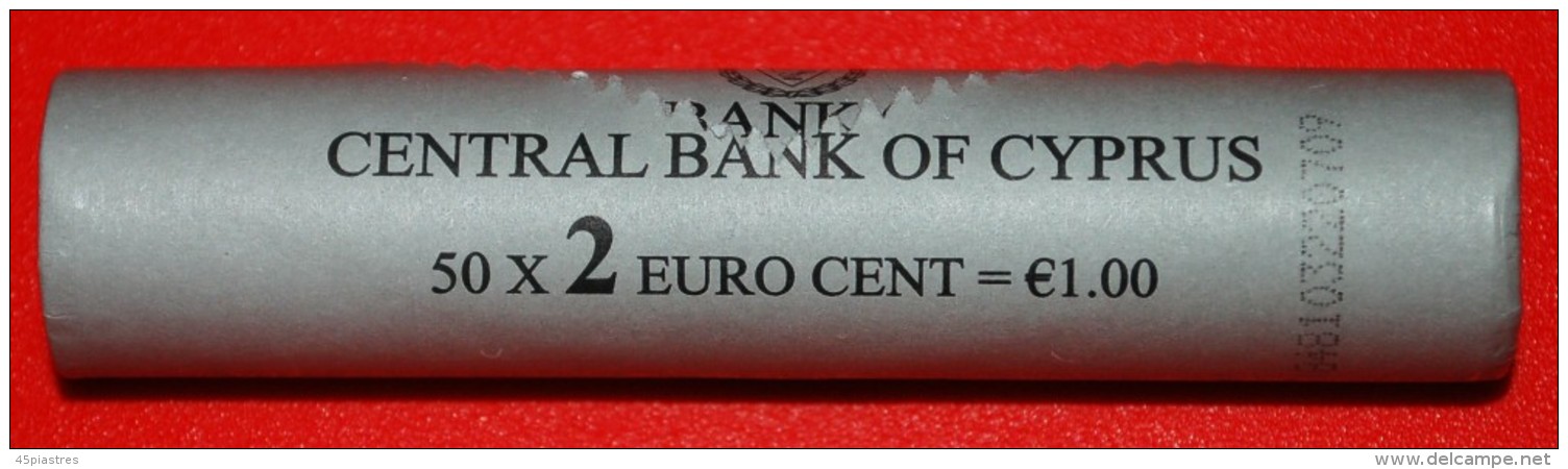 § FINLAND: CYPRUS &#9733; 2 CENTS 2009 UNC ROLL UNCOMMON! LOW START&#9733; NO RESERVE! - Rollen