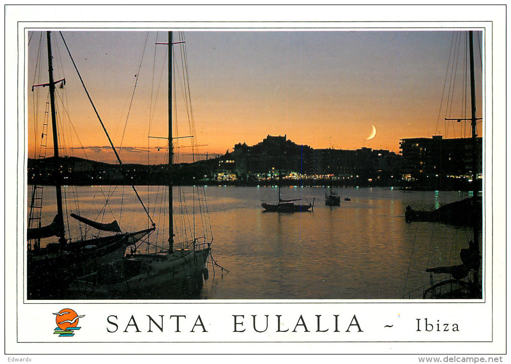 Santa Eulalia Del Rio, Ibiza, Spain Postcard Posted 1996 Stamp - Ibiza