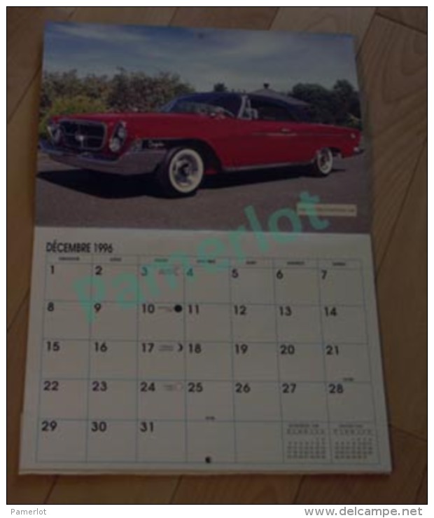 Old Car - Calendrier  Souvenir D'autre Fois 1997, Vieille Autos, Vhrysler 1962, Pontiac 62, Buick 51 Etc.. - 2 Scan - Grand Format : 1991-00