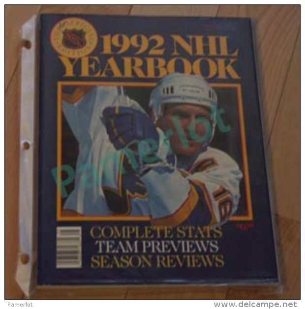 Hockey Canada -1992 NHL Yearbook Complete Stats Team Previews Season Reviews 192 Pages - Otros & Sin Clasificación
