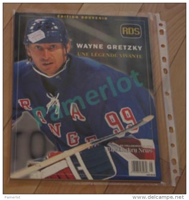 Hockey Canada - Edition Souvenir , Wayne Gretzky Une Legende Vivante , RDS, 95 Pages , 1999 - Andere & Zonder Classificatie