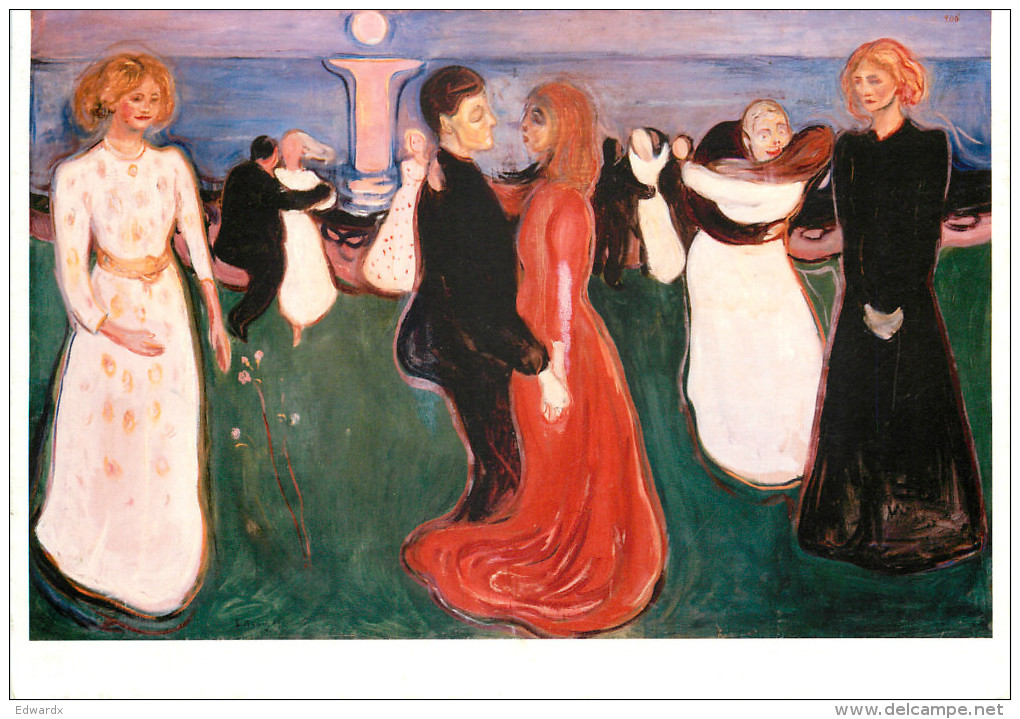 Edvard Munch, Art Painting Postcard Posted 2008 Stamp - Peintures & Tableaux