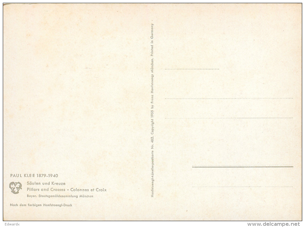 Paul Klee, Art Painting Postcard Unposted - Peintures & Tableaux
