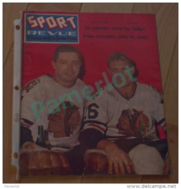 Hockey Canada - Sport Revue Nov. 1960 , Glenn Hall &amp; Bobby Hull Black Hawks , Front Page,  34 Pages - Sport