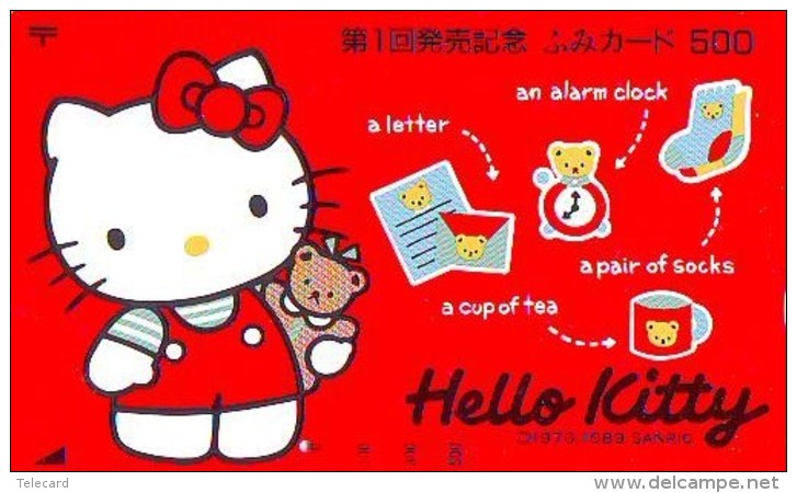 Télécarte Japon HELLO KITTY (798) BD COMICS * CAT * CAT * CHAT * Katze PHONECARD JAPAN * TELEFONKARTE - Comics