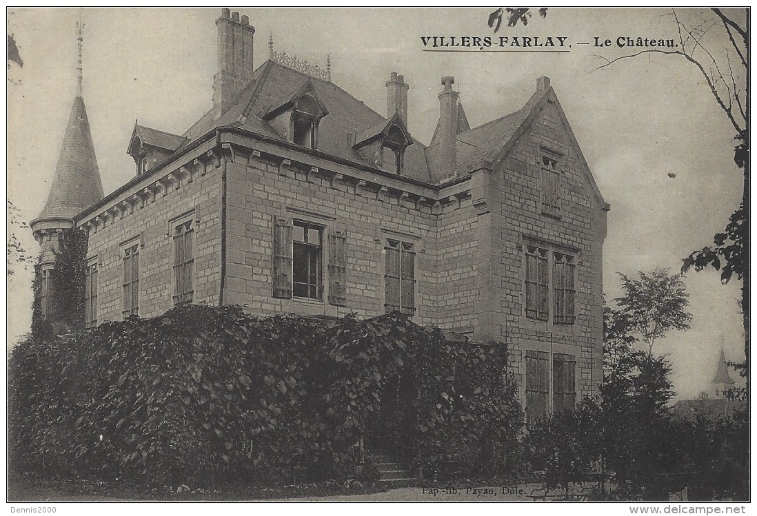 VILLERS FARLAY (39) - Le Château - Ed. Lib.-Pap. Payan, Dôle - Villers Farlay