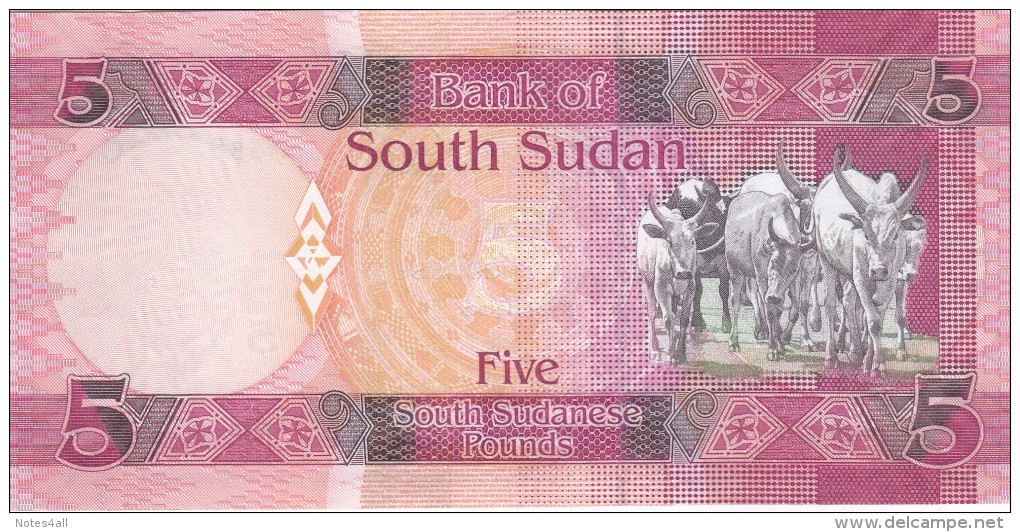 SOUTH SUDAN 5 POUND 2015 P- New UNC */* - South Sudan