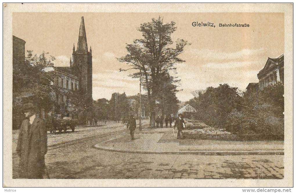 GLEIWITZ - Bahnhofstrasse. - Polen