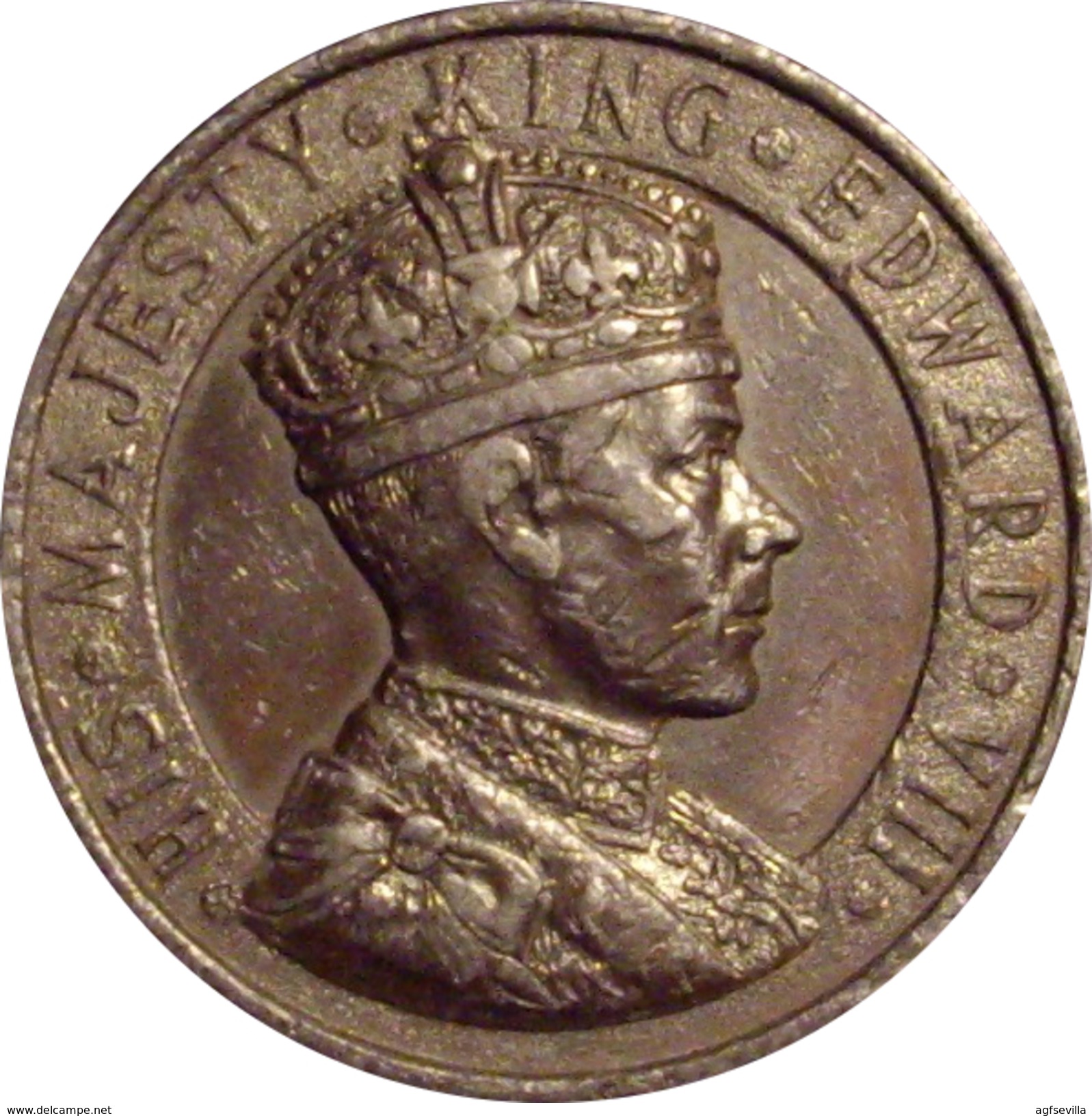 INGLATERRA. MEDALLA CONMEMORATIVA DE LA CORONACION DE EDUARDO VIII. 1.937. GREAT BRITAIN MEDAL - Royal/Of Nobility