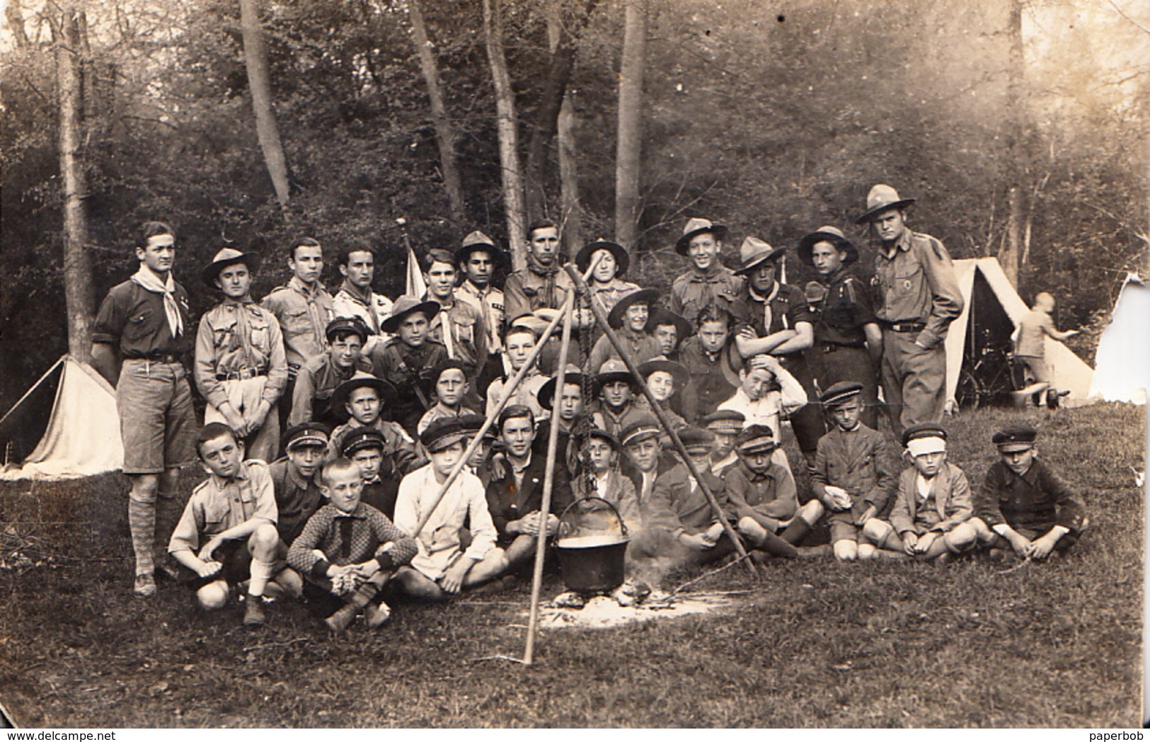 SCOUTS OF YUGOSLAVIA 1931 , REAL PHOTO 10.7cm X 7cm - Pfadfinder-Bewegung