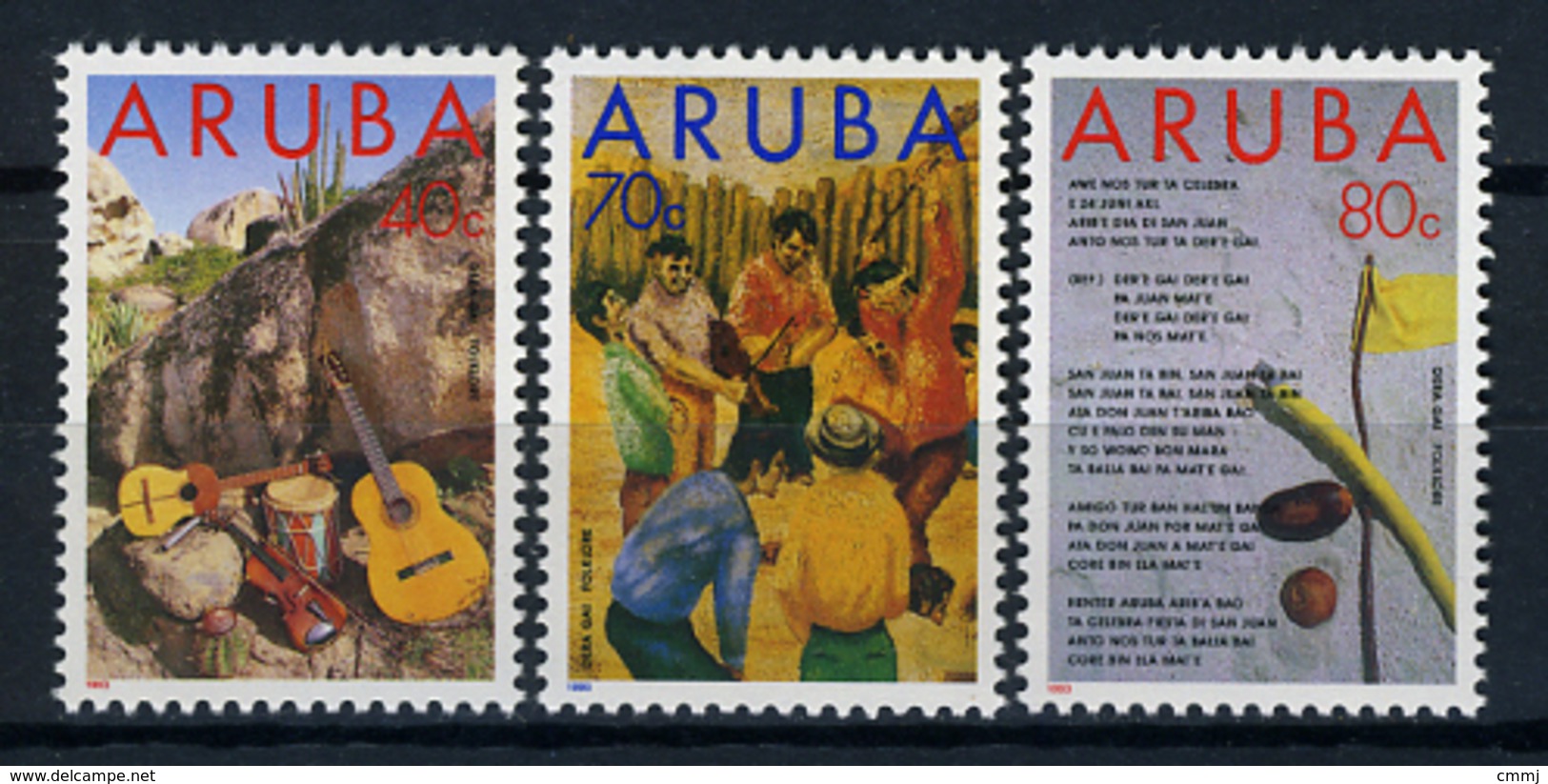 1993 - ARUBA - Catg.. Mi. 122/124 - NH - (AD85348.17) - Curaçao, Antilles Neérlandaises, Aruba