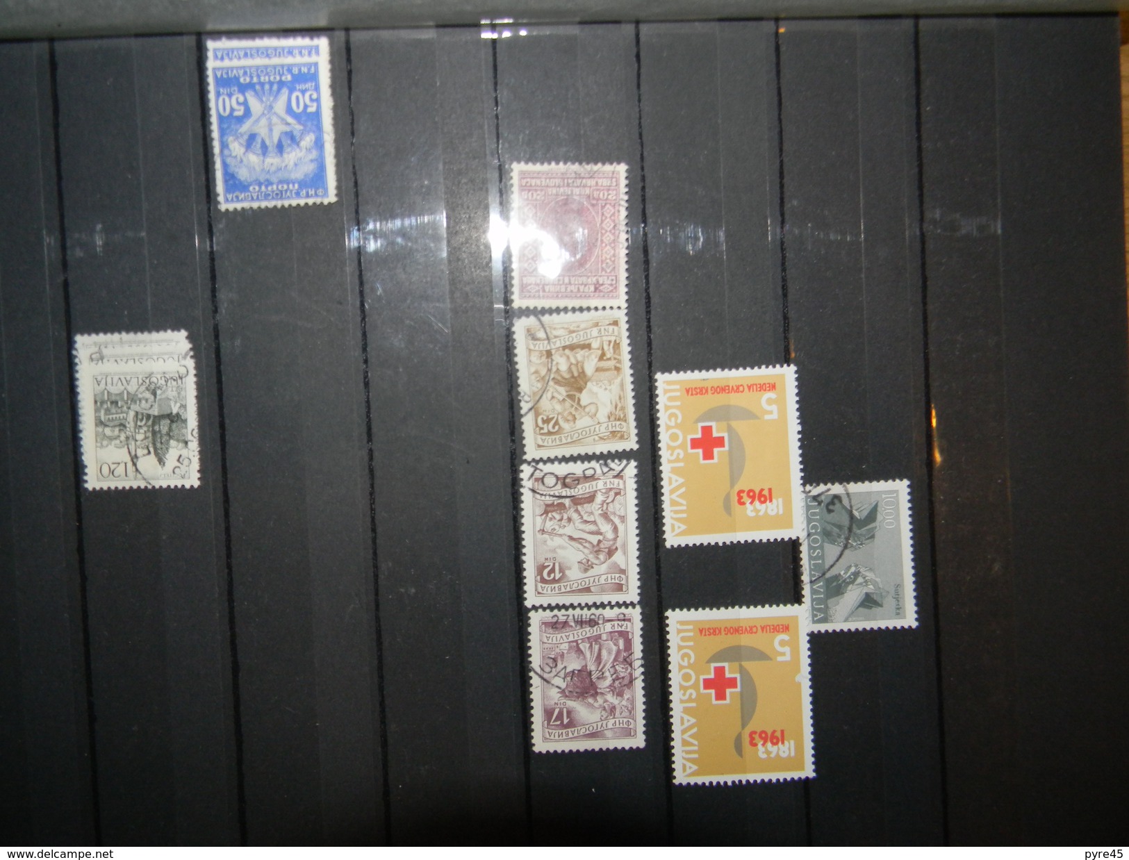 Yougoslavie petite collection de 200 timbres environ tout etat principalement obliteres