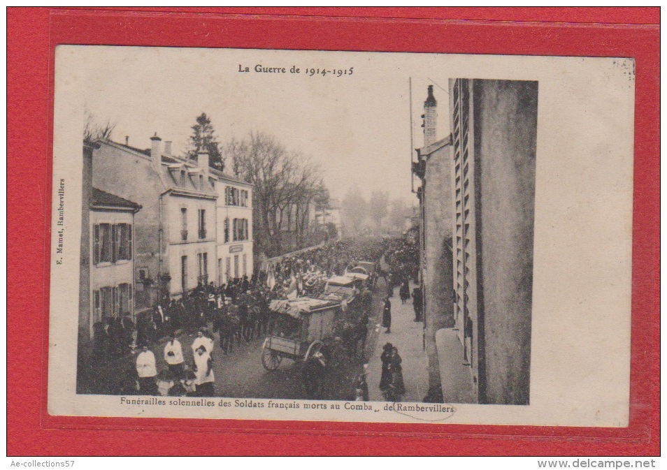 Rambervillers  -- Funerailles Des Soldats Français Morts Au Combats De Rambervillers - Rambervillers