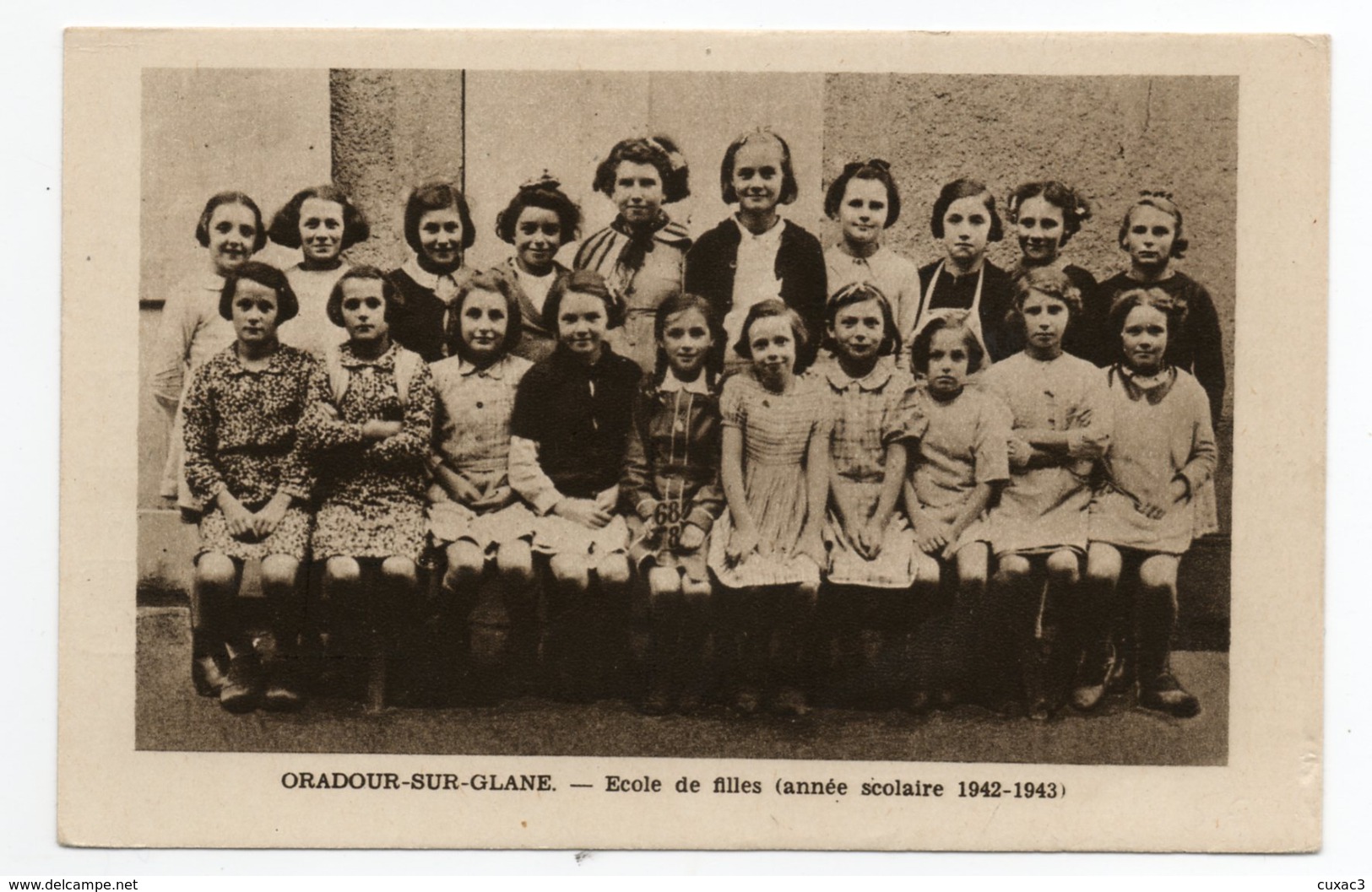 87 - Oradour -  Ecole De Filles Année Scolaire 1942/1943 - Oradour Sur Glane