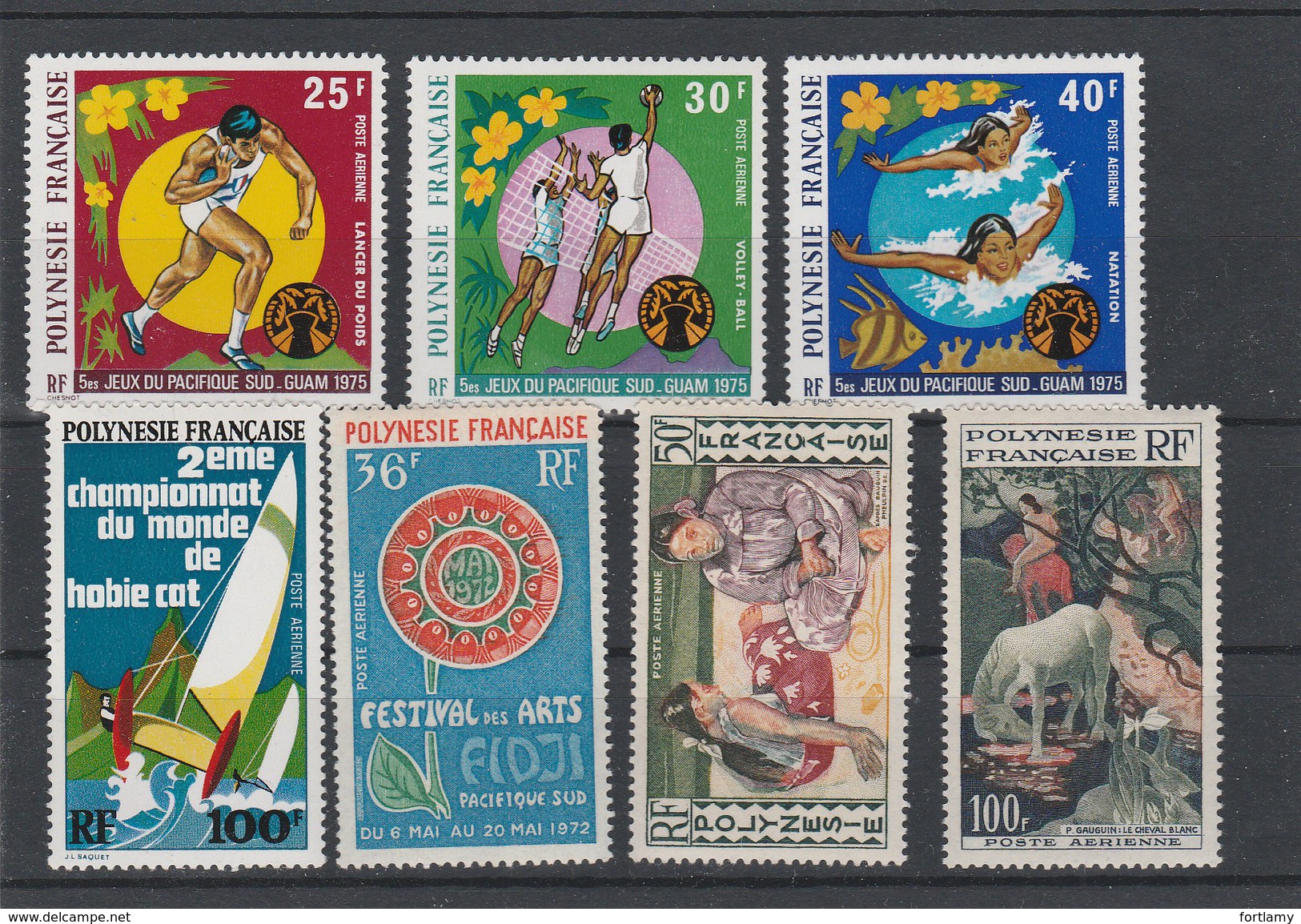 LOT 31 POLYNESIE PA N°93-94-95-83-63-2-1 ** - Collections, Lots & Séries