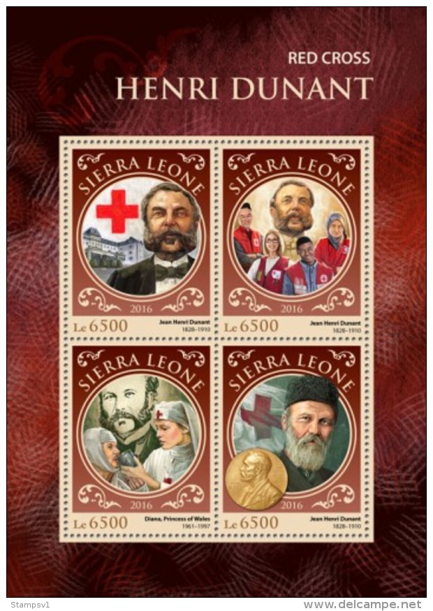 Sierra Leone. 2016 Henri Dunant. (918a) - Henry Dunant