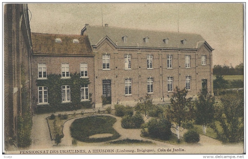 Heusden.  -   Pensionnat Des Ursulines,  Coin Du Jardin.  -  1900/1920  Naar   Bree - Heusden-Zolder